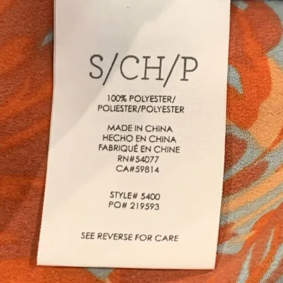 CAbi Dress Womens Small Maya Sleeveless Blue Orange Floral Resort - Picture 6 of 6